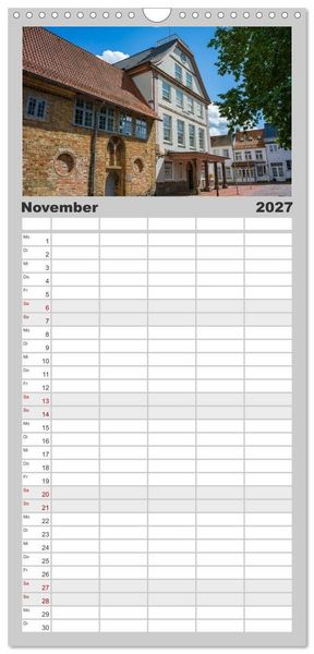Produktbild: Familienplaner 2027 - Unterwegs in Schleswig mit 5 Spalten (Wandkalender, 21 x 45 cm) CALVENDO