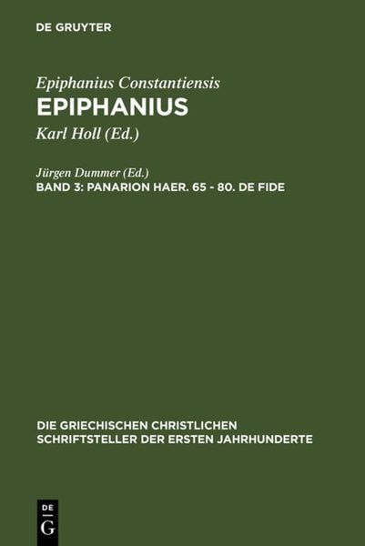 Produktbild: Panarion haer. 65-80. De fide