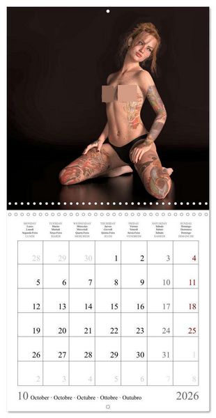 Produktbild: Tattoos on nice skin (Wall Calendar 2026 12 &times; 12 Inch) CALVENDO 12 Month Wall Calendar