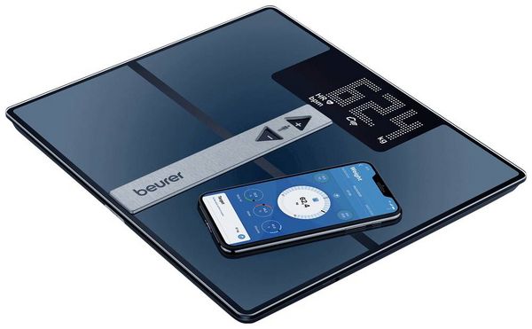 Produktbild: Beurer BF 980 WIFI K&ouml;rperanalysewaage 76009 digital W&auml;gebereich (max.)=180kg Schwarz