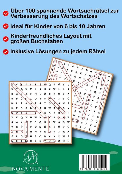Produktbild: Wortsuchr&auml;tsel f&uuml;r Kinder von 6 bis 10 Jahren