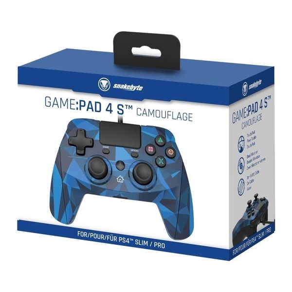 Snakebyte GAME:PAD 4 S, Controller für PS4, kabelgebunden, camouflage