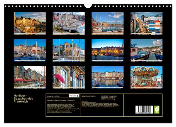 Produktbild: Honfleur - Bezauberndes Frankreich (Wandkalender 2026 DIN A3 quer), CALVENDO Monatskalender