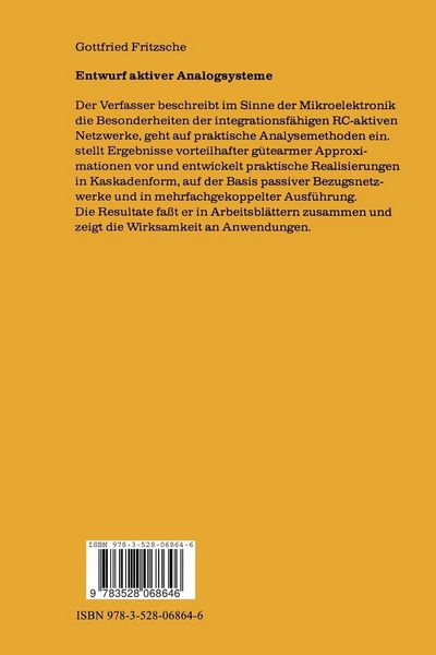 Produktbild: Entwurf aktiver Analogsysteme
