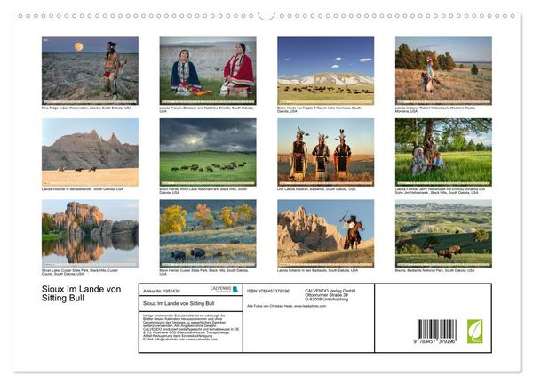 Produktbild: Sioux Im Lande von Sitting Bull (hochwertiger Premium Wandkalender 2026 DIN A2 quer), Kunstdruck in Hochglanz