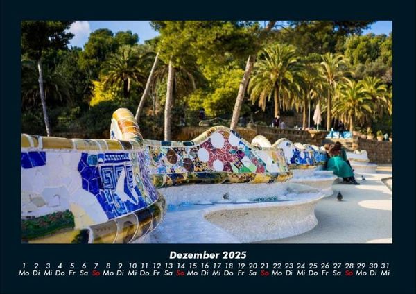 Produktbild: Barcelona 2025 Fotokalender DIN A4