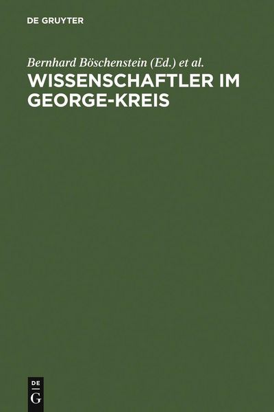 Produktbild: Wissenschaftler im George-Kreis