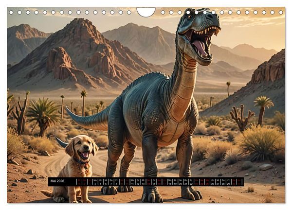 Produktbild: Tiere - damals und heute (Wandkalender 2026 DIN A4 quer), CALVENDO Monatskalender