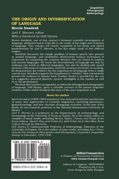 Produktbild: The Origin and Diversification of Language