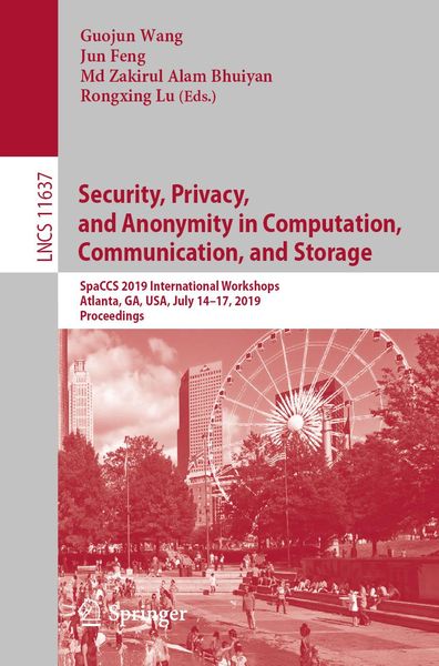 Produktbild: Security, Privacy, and Anonymity in Computation, Communication, and Storage