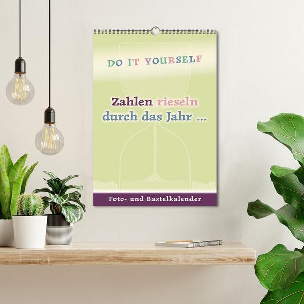 Produktbild: Zahlen rieseln durch das Jahr ... (Wandkalender 2026 DIN A3 hoch), CALVENDO Monatskalender
