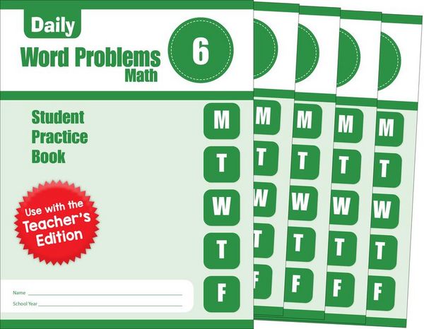 Produktbild: Daily Word Problems Math, Grade 6 Student Workbook (5-Pack)