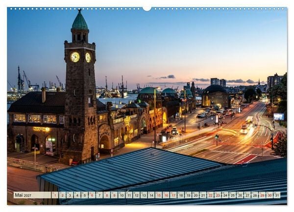 Produktbild: Hamburger N&auml;chte (hochwertiger Premium Wandkalender 2027 DIN A2 quer), Kunstdruck in Hochglanz
