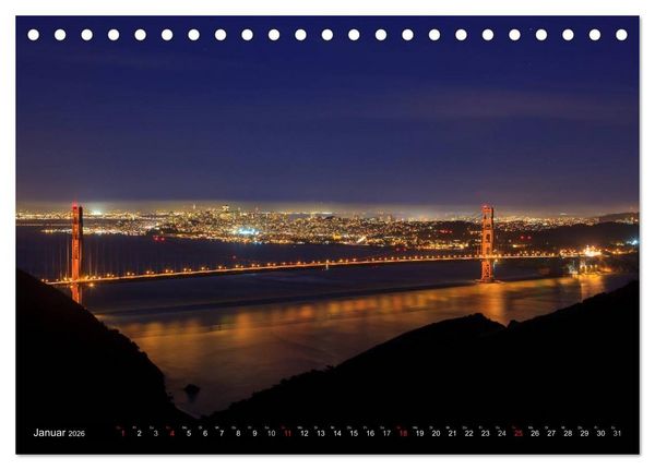 Produktbild: Golden Gate Bridge (Tischkalender 2026 DIN A5 quer), CALVENDO Monatskalender
