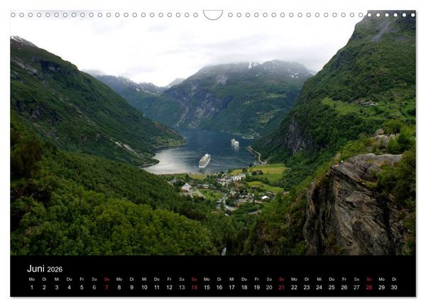 Produktbild: Norwegen 2026 (Wandkalender 2026 DIN A3 quer), CALVENDO Monatskalender