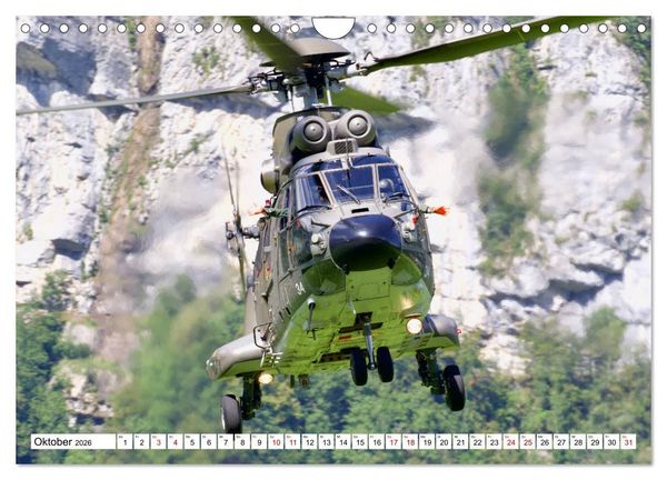 Produktbild: Hubschrauber in Action (Wandkalender 2026 DIN A4 quer), CALVENDO Monatskalender