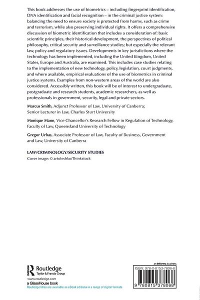 Produktbild: Biometrics, Crime and Security