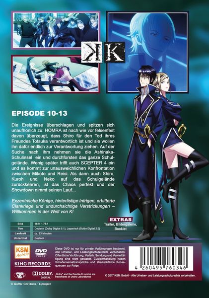 Produktbild: K - Episode 10-13