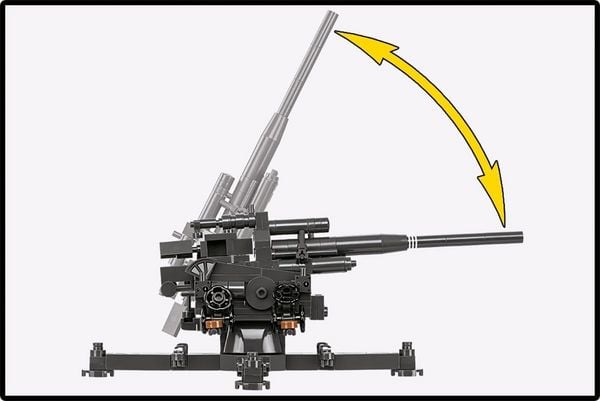 Produktbild: COBI Historical Collection 3142 - 10,5 cm Flak 39, WWII, Bausatz 1:35, 339/2 Klemmbausteine