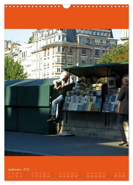 Produktbild: Paris et ses bouquinistes (Calendrier mural 2026 DIN A3 horizontal), CALVENDO calendrier mensuel