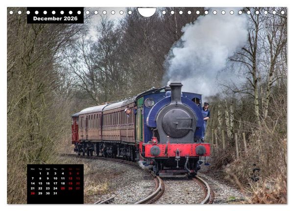 Produktbild: Assorted photographs of STEAM LOCOMOTIVES (Wall Calendar 2026 DIN A4 landscape), CALVENDO 12 Month Wall Calendar