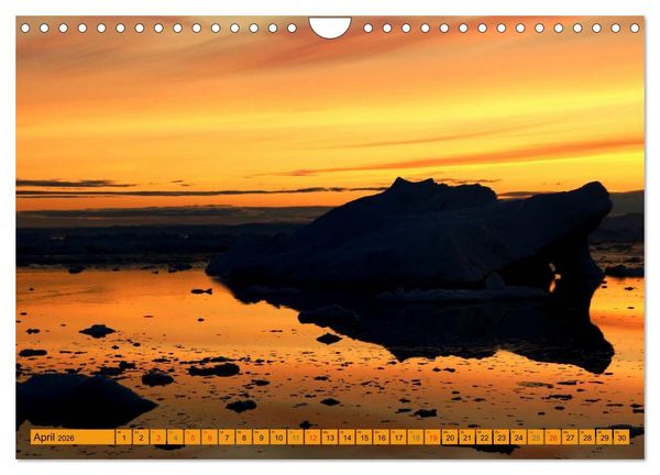 Produktbild: EISIGE GIGANTEN in der DISKOBUCHT (Wandkalender 2026 DIN A4 quer), CALVENDO Monatskalender