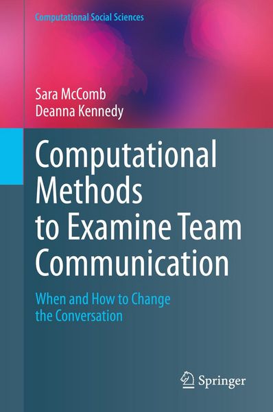 Produktbild: Computational Methods to Examine Team Communication