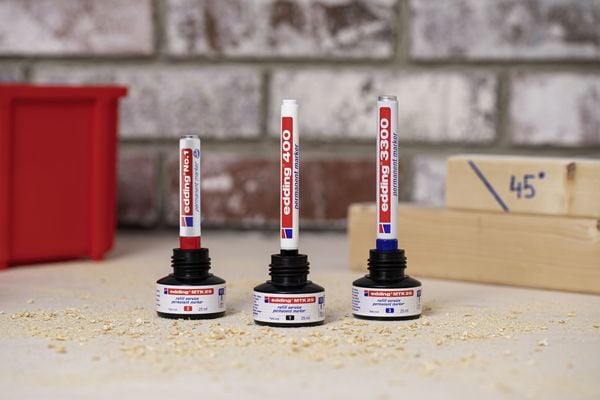 Produktbild: edding 400 Permanentmarker, 1mm, 4er Set schwarz