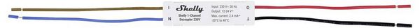 Produktbild: Shelly 1-Channel Decoupler 230V Schaltaktor Bluetooth, Wi-Fi