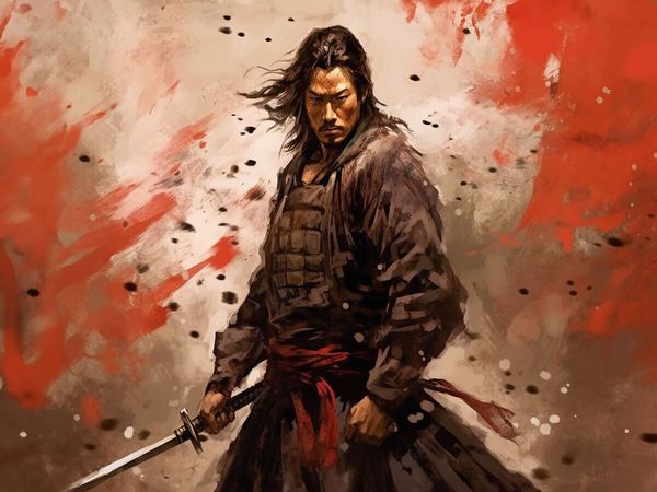 Produktbild: CALVENDO Puzzle Innerlich zentriert - Samurai im Kampf | 1000 Teile Lege-Gr&ouml;&szlig;e 64x48cm Foto-Puzzle f&uuml;r gl&uuml;ckliche Stunden