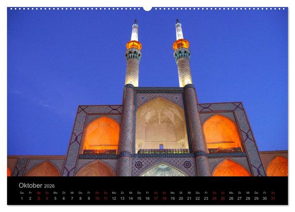 Produktbild: Iran - Impressionen einer Reise (Wandkalender 2026 DIN A2 quer), CALVENDO Monatskalender