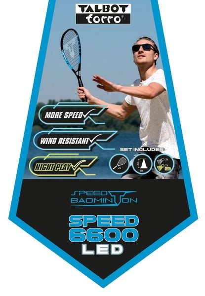 Produktbild: Speedbadminton Set SPEED 6600 LED im Slingbag