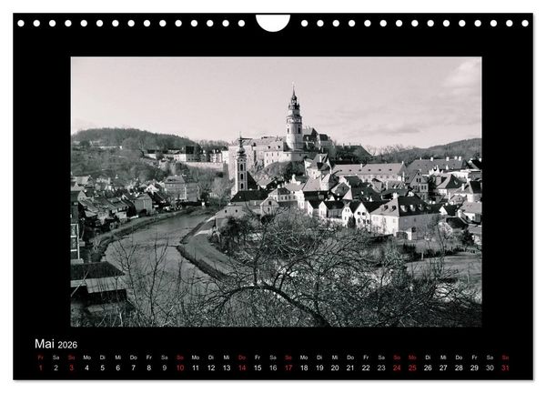 Produktbild: Sch&ouml;nheit an der Moldau - Cesky Krumlov (Wandkalender 2026 DIN A4 quer), CALVENDO Monatskalender