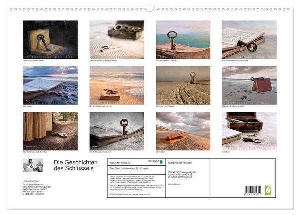 Produktbild: Die Geschichten des Schl&uuml;ssels (Wandkalender 2026 DIN A2 quer), CALVENDO Monatskalender
