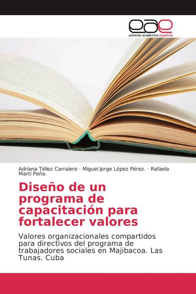 Produktbild: Dise&ntilde;o de un programa de capacitaci&oacute;n para fortalecer valores