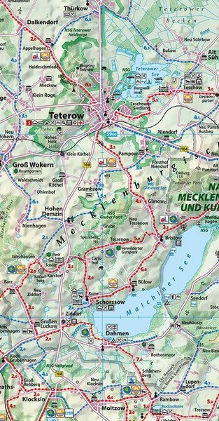 Produktbild: Reise- und Entdeckerkarte Mecklenburgische Schweiz und Peenetal