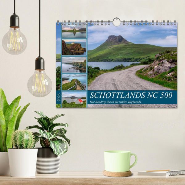 Produktbild: Schottlands NC 500, der Roadtrip durch die wilden Highlands. (Wandkalender 2026 DIN A4 quer), CALVENDO Monatskalender
