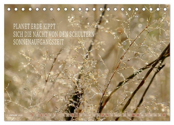 Produktbild: Haiku Poesie in Wort und Bild (Tischkalender 2026 DIN A5 quer), CALVENDO Monatskalender
