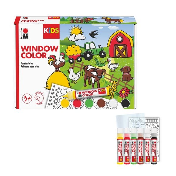 Produktbild: Marabu KiDS Window Color Bauernhof 6x 25ml