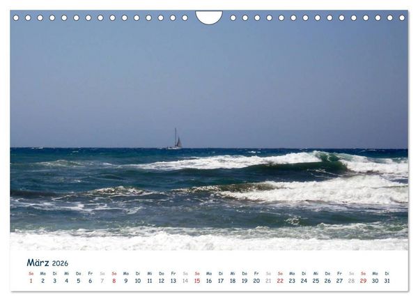 Produktbild: COSTA DEL SOL - Wellenspiel (Wandkalender 2026 DIN A4 quer), CALVENDO Monatskalender