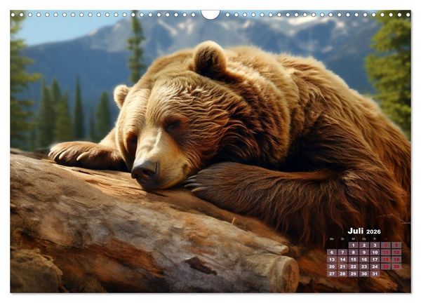 Produktbild: Wenn sie schlafen... (Wandkalender 2026 DIN A3 quer), CALVENDO Monatskalender