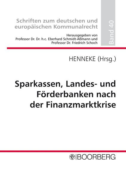 Produktbild: Sparkassen, Landes- und F&ouml;rderbanken nach der Finanzmarktkrise