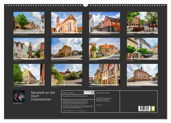 Produktbild: Neustadt an der Aisch Impressionen (Wandkalender 2026 DIN A2 quer), CALVENDO Monatskalender
