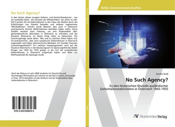 No Such Agency?, Taschenbuch von Sandra Seidl, AV Akademikerverlag, 9783639858235