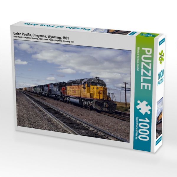 Produktbild: CALVENDO Puzzle Union Pacific, Cheyenne, Wyoming, 1981 1000 Teile Puzzle quer | 1000 Teile Lege-Gr&ouml;&szlig;e 64 &times; 48 cm Foto-Puzzle f&uuml;r gl&uuml;ckliche Stunden