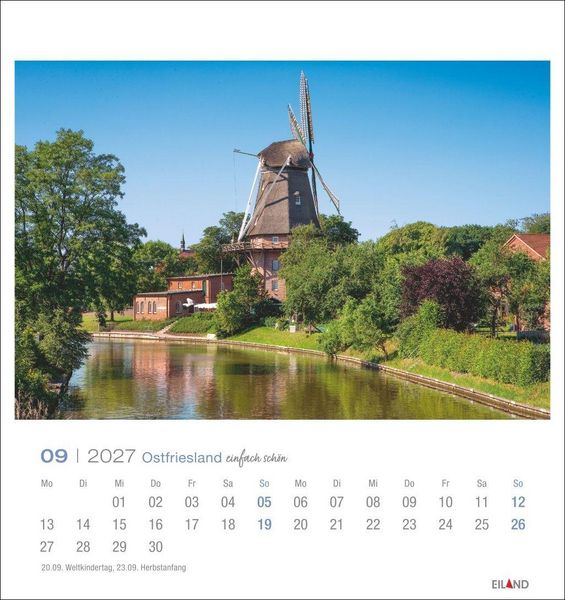Produktbild: Ostfriesland Postkartenkalender 2027 - einfach sch&ouml;n