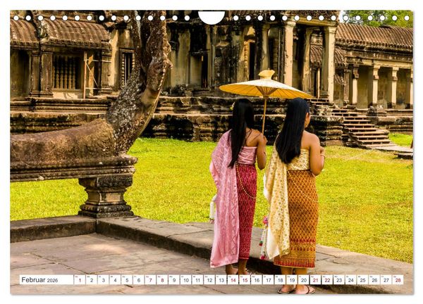Produktbild: Siem Reap Stadt der Tempel Kambodscha (Wandkalender 2026 DIN A4 quer), CALVENDO Monatskalender