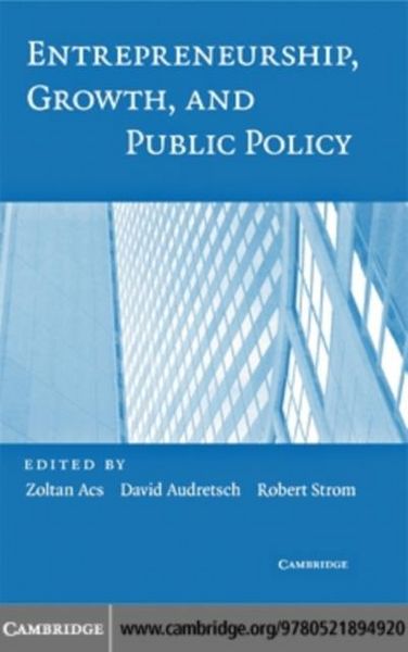 Produktbild: Entrepreneurship, Growth, and Public Policy