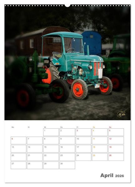 Produktbild: Oldtimer - mein Trecker (hochwertiger Premium Wandkalender 2026 DIN A2 hoch), Kunstdruck in Hochglanz