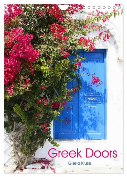 Produktbild: Greek Doors (Wall Calendar 2026 DIN A4 portrait), CALVENDO 12 Month Wall Calendar